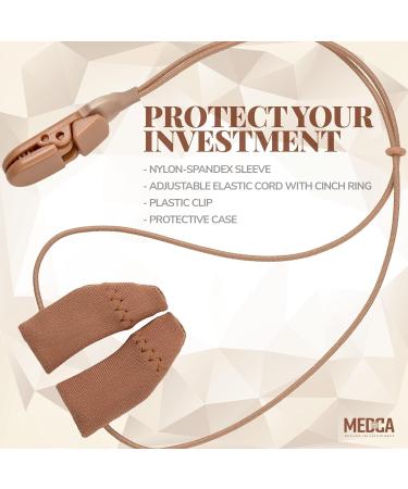Hearing Aid Protectors and Clip - Corded Fabric Cover with Clasp | Prevents Loss & Reduces Wind Noise | Fits Most BTE Devices | Protects from Dirt, Dust, Sweat & Moisture - Buy Online on GoSupps.com