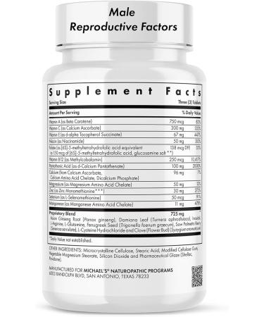 MICHAEL'S Health Naturopathic Programs Male & Female Reproductive Factors Couples' Pack - 60 Vegetarian Tablets Per Bottle - Nutrients for Conception Support - 20 Servings Per Bottle - Buy Online on GoSupps.com