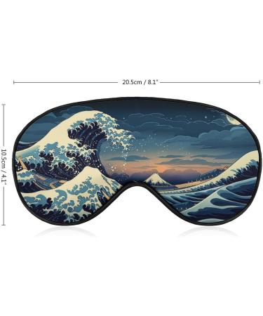 Buy Rolling Waves Soft Sleep Mask - Adjustable Light-Blocking Eye Cover for Sleep | Night Eye Mask for Men Women & Kids - Buy Online on GoSupps.com