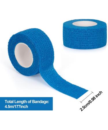 SEADESKY 9 Rolls Self Adhesive Bandage Wrap Pet Vet Wrap for Dog Cohesive Bandages Elastic Sports Tape Self Adherent Bandage Finger Protection Wrap for Wrist Ankle Sprain 2.5CM X 4.5M - Buy Online on GoSupps.com