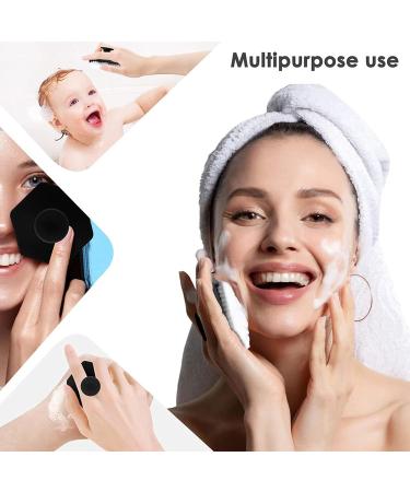 Silicone Face Scrubber Ultra Soft Touch Silicone Facial Cleansing Brush Face Scrubber Exfoliator With Handle Facial Cleasing Brush For Friends Relatives Women Girls Pink - Buy Online on GoSupps.com