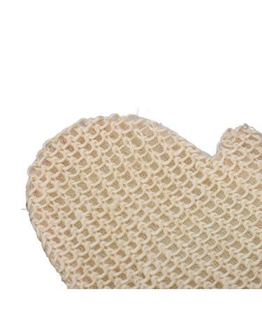 Buy Sisal Bath Glove | Exfoliating Body Scrub Glove for Daily Use & Travel - Soft & Portable - Buy Online on GoSupps.com