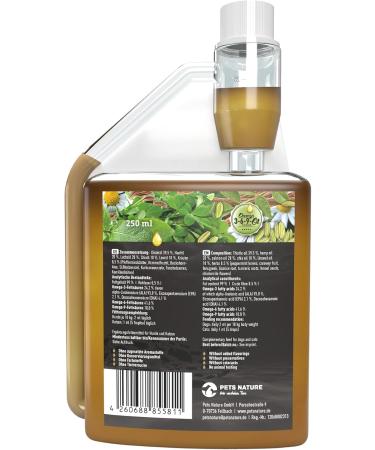 Pets Nature Omega 3-6-9 Oil for Dogs & Cats | 100% Natural Cold-Pressed Herbal Oil - 250ml - Buy Online on GoSupps.com