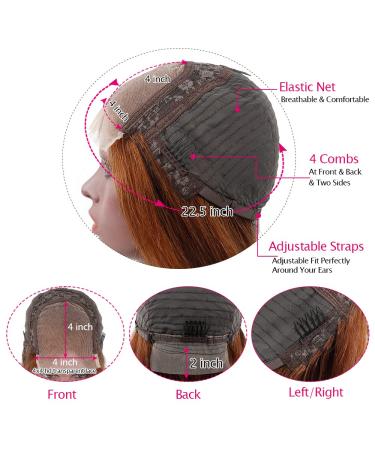 CHEETAHBEAUTY 12 Bob Wig - 4x4 Lace Closure, Human Hair, Medium Brown, Pre-Plucked for Black Women - Buy Online on GoSupps.com