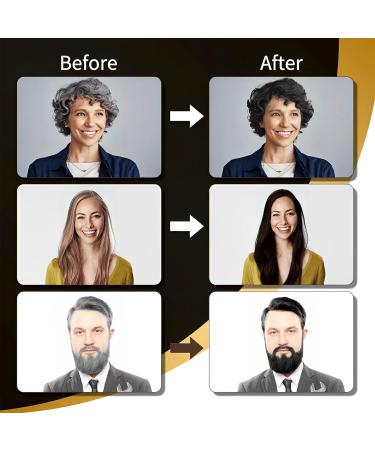  Mrettick Hair Dye Instant Hair Dye Shampoo for Grey Hair Long Lasting Instant Coloring Light Brown - Buy Online on GoSupps.com