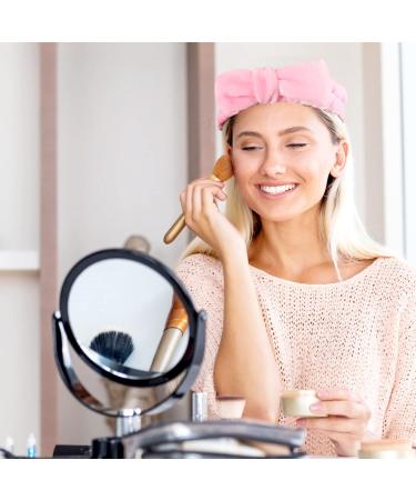 UNIMEIX 3 Pack Spa Headband and Wrist Washband Set - Reusable Soft Fleece Skincare Headbands for Face Washing - Pink - Buy Online on GoSupps.com