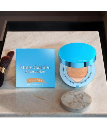 Cushion Makeup | Concealer Cushion with Matte Finish and High Coverage | Long-Lasting Concealer Cream for Parties Beach Outdoors School and Business Travel - Buy Online on GoSupps.com