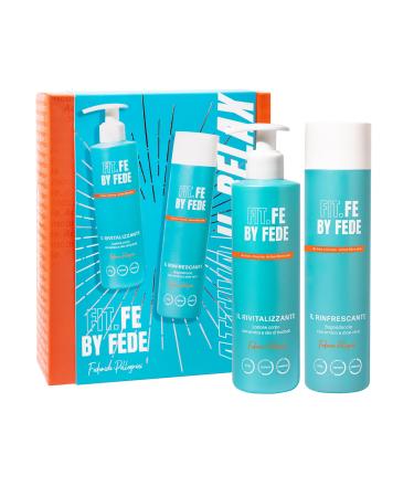 FIT.FE BY FEDE Relax Mode On Kit - The Refresher Body Wash - The Reviver Body Lotion for Women - Mini Skin Care Kit - Personal Care Products - 2 Pc.