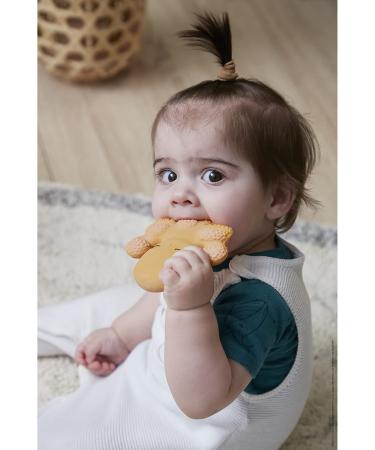 Kaloo Petit Calme Octopus Bite Ring - Natural Rubber Ergonomic & Soft 10 cm - Ideal for Babies from Birth - Orange (K970705) - Buy Online on GoSupps.com