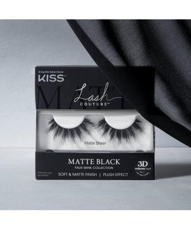 Kiss Lash Couture Matte Black Collection - Soft Faux Mink Eyelashes with Flexi Band & Glue | International Shipping - Buy Online on GoSupps.com