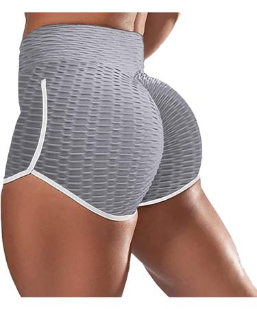 Letters Print Workout Yoga Shorts for Women - Grey | No Boundaries - Buy Online on GoSupps.com