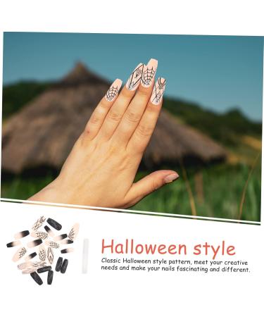 Beaupretty 4 Sets Halloween Fake Nails Detachable Fake Nail Fake Nails Tips Manicures Charm Coffin Fake Nails Manicure Patch Manicure False Nail Spider Web False Nail Nails Press - Buy Online on GoSupps.com