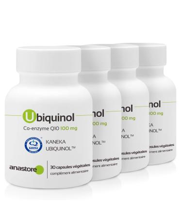 Anastore Ubiquinol COENZYME Q10 Pack of 3 + 1 Free x 100 mg / 120 Capsules x Antioxidants