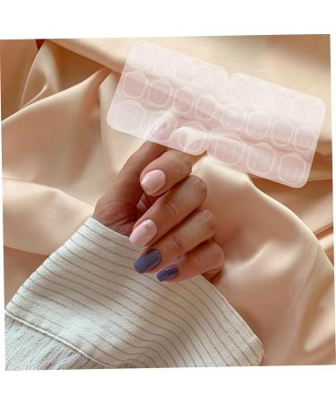 VINTORKY 50 Sheets Nail Jelly Glue Double-Sided Nail Stickers Nail Art Stickers Nail Gel Transparent Nail Glue Strong Film - Buy Online on GoSupps.com