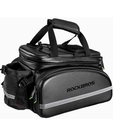 ROCKBROS Bike Rack Bag Trunk Bag Waterproof Carbon Leather Bicycle Rear Seat Cargo Bag Rear Pack Trunk Pannier Handbag - Buy Online on GoSupps.com