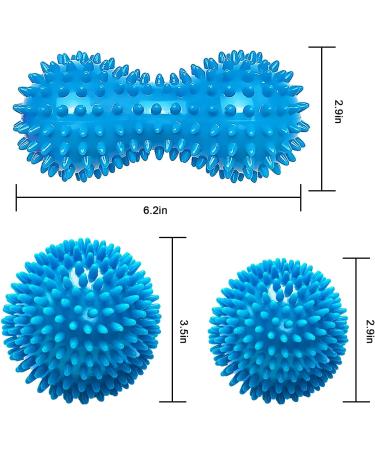 3-Part Hedgehog Ball Set for Massage | Ideal for Reflexology & Trigger Point Relief | Hand & Foot Massage Balls - Buy Online on GoSupps.com