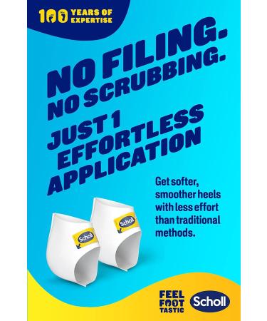 Scholl ExpertCare Exfoliating Heel Peel Foot Mask - Visibly Softer Heels - 1 Pair - Buy Online on GoSupps.com