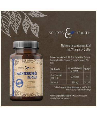 Nighting Cup Oil Capsules - 180 High-Dose 2000mg | Natural Vitamin E & Evening Primrose Oil for Skin Health | International Shipping Available - Buy Online on GoSupps.com