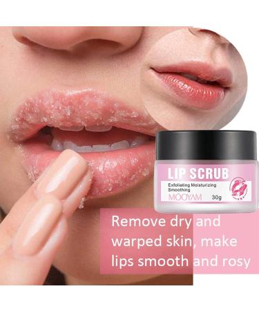 Lip Scrub for Dark Lips Moisturizer for Dry Lips | Sugar Lip Scrub Gentle Natural Lip Treatment Dry Lip Scrub & Lip Exfoliator - Buy Online on GoSupps.com