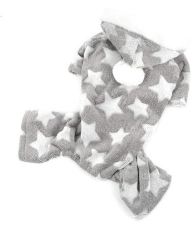 Zunea Small Dog Pyjamas Jumpsuit Puppy Hoodie Coat Clothes for Dogs Girl Boy Winter Warm Pajamas Outfits Overall Jumper Soft Pet Apparel Gray S (Pls Check the Size of Chest and Back Before Order) S (Pack of 1) Grey - Buy Online on GoSupps.com