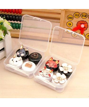 Owlkay Lentil & Contact Lens Storage Container Set - Mini Flower Box for Travel & Glasses Accessories - Buy Online on GoSupps.com