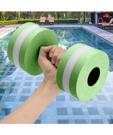 2PCS Aquatic Dumbbell Set Water Aerobics Fitness Equipment for Weight Loss - Green - Buy Online on GoSupps.com
