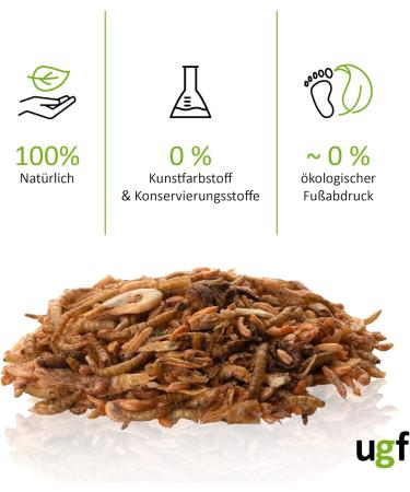 Buy UGF Universal Turtles Food Mix - 500ml Balanced Diet for Water Turtles with Gammarus Silk Caws Mealworms Shrimp & Dried Fish - Buy Online on GoSupps.com
