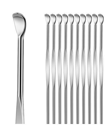10pcs Sliver Metal Ear Spoon Earwax Curette Remover Earpick Tool Hanging Clean Tool for Ear Key Hanging Key Pendant for Adult Children 10pcs Sliver Earpick - Buy Online on GoSupps.com