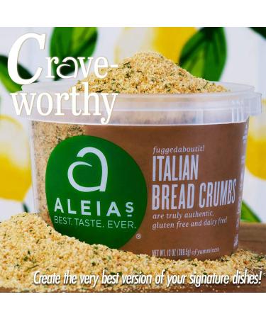 ALEIA'S Italian Bread Crumbs 13 oz - Gluten Free & Non-GMO (2 Pack) - Authentic Taste for Gluten Free Recipes - Kosher & Dairy Free - Buy Online on GoSupps.com