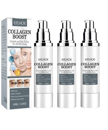 3Pcs EELHOE Collagen Boost Anti Aging Serum  EELHOE Collagen Anti-Wrinkle Cream  Voletas Collagen Boost Anti-Aging Serum