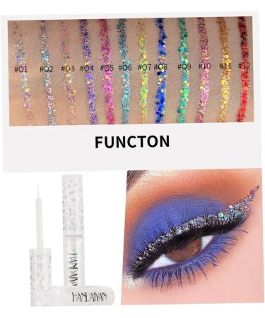 CRILSTYLEO 12pcs Liquid Eyeshadow Eyeliner Eye Shadow Shiny Eyeshadow - Buy Online on GoSupps.com
