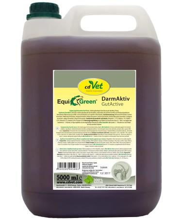CDVet natural products Equigreen intestinal activity 5 liters - support of the intestinal condition - digestive problems - intestinal flora - immune system - valuable lactic acids+antioxidants+enzymes+vitamins - 5 l (1 Pack)