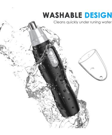 Ear and Nose Hair Trimmer for Men and Women - Dual Edge Blades, Facial Hair Removal Tool - Easy to Clean, Black - Buy Online on GoSupps.com