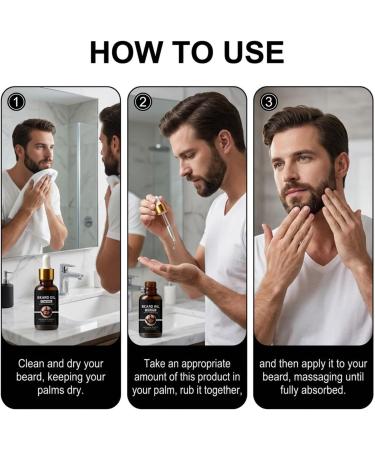 Beard Care Oil - 50ml Non-Sticky Moisturizing and Nourishing Conditioner - Beard Oil Conditioning Drops - For Dad Grandad Son Lover Family Friends Adults - Buy Online on GoSupps.com