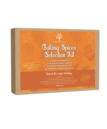 BanyanTree Foods Baking Spice Kit | Cinnamon, Clove, Ginger, Cardamom Powder, Spice Gifts | Christmas Baking Spices | Pumpkin Pie, Cakes, Gingerbread,