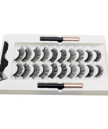 TONXX 10 Pairs Magnetic Eyelashes and Eyeliner Kit Reusable 3D Magnetic False Lashes Extension Needed for Makeup 1# - Buy Online on GoSupps.com