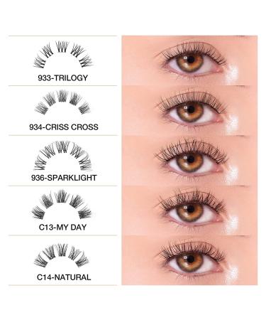 LASHVIEW DIY Individual Cluster Lashes - Natural 10mm - Featherlight Synthetic Lashes - Reusable - Transparent - Buy Online on GoSupps.com