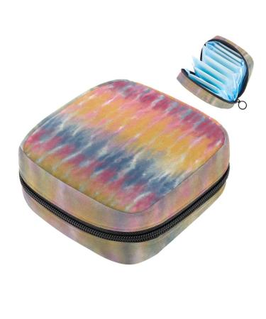 Menstruation bag zipper women's napkin bag tampons collective bag for women and girls (colorful batik coloring) Color 8