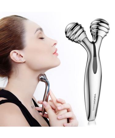 TOUCHBeauty Face Massager Roller: Facial Roller Contouring Massager - Face Roller for Reduce Puffiness  Skin Tightening & Collagen Production  Clear Toxins  Face Lift