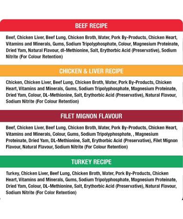 Cesar Food for Small Dogs Variety Product of U.S.A 36 X 100 Grams Net Wt 3600 Grams - Buy Online on GoSupps.com