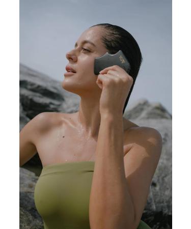 Avra Bian Stone Gua Sha Facial Sculpting Tool Massager for Skin Tightening Anti Aging - Buy Online on GoSupps.com