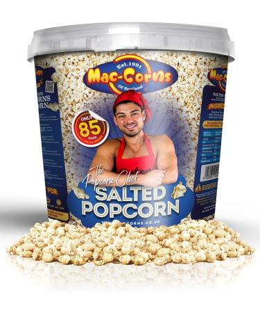 The Popcorn Chef's Movie Bucket 400g Salted Popcorn Includes 12 Tubs and Scoop Mac-Corns Traditionally Popped Popcorn Snack - Buy Online on GoSupps.com