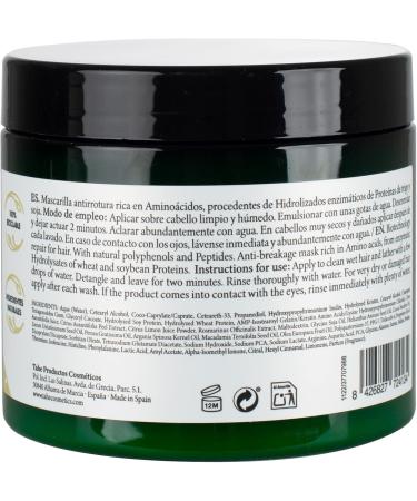 Tahe Nature Pure Peptides Anti-Breakage Mask with Repairing Biotechnology for Hair 400 ml - Buy Online on GoSupps.com