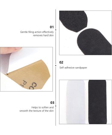 60 Self-Adhesive Replacement Sanding Pads for Pedicure - Foot Care Corn Remover & Smooth Skin Solution - Buy Online on GoSupps.com