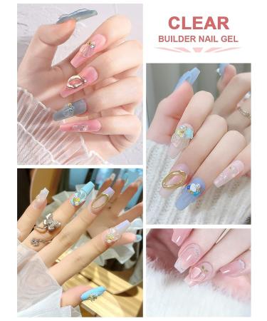 EBANKU Solid Builder Gel 30ml - 2PCS Sculpting & Extension Gel for Natural Nails - Clear Hard Gel for Professional Salon & DIY Nail Extensions - Buy Online on GoSupps.com