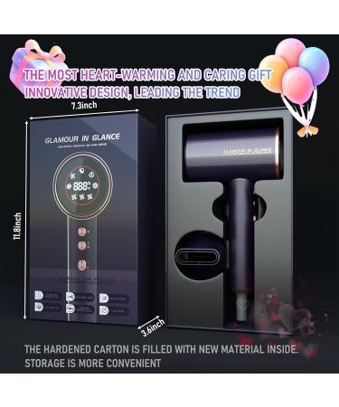 High-Speed Hair Dryer with Diffuser for Curly Hair - 2000W Ionic Blow Dryer with 150 000RPM Motor 8 Temps & 3 Speeds - Blue - Buy Online on GoSupps.com