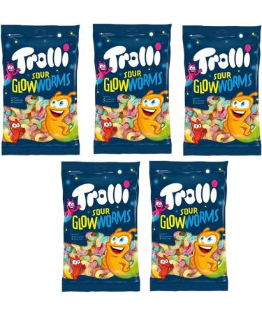 Trolli All Flavour (Sour Glow Worms) by VIMIX - 05 Bags - Buy Online on GoSupps.com