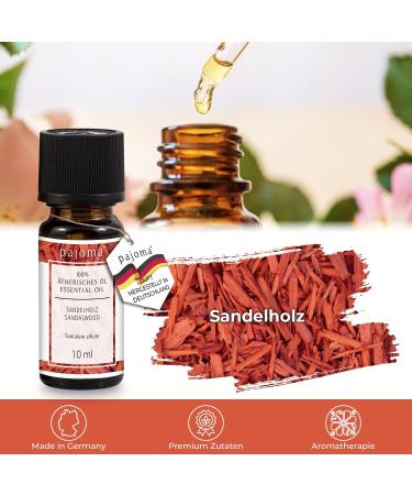 Pajoma Sandalwood Fragrance Oil 10ml | 100% Natural Aromatherapy & Massage Oil | Premium Quality for Diffusers & Cosmetics - Buy Online on GoSupps.com