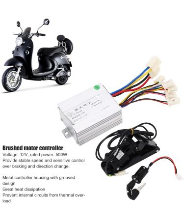 Buy 12V 500W Bike Brushed Motor Controller Kit - Electric Scooter & Tricycle Conversion with Foot Throttle | International Shipping Available - Buy Online on GoSupps.com