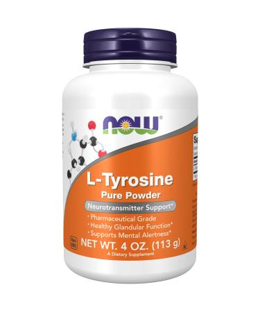 Now Foods L-Tyrosine Pure Powder 4 oz (113 g) - Buy Online on GoSupps.com